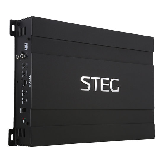 Steg ST202 versterker 2 kanaals 390 watts RMS auto high level