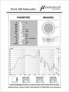 U-Dimension PRO-X208 subwoofer 8 inch 200 watts RMS DVC 2 ohms