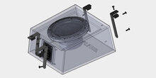 Alpine SWC-W84S907 custom fit 8 inch subwoofer kist voor Mercedes Sprinter