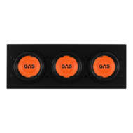 GAS AUDIO MAD B1-310 gesloten subwoofer kist 3 x 10 inch 750 watts RMS 1 ohms