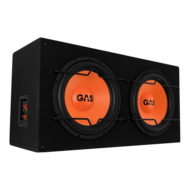 GAS AUDIO MAD B1-212 bassreflex subwoofer kist 2 x 12 inch 600 watts RMS 2 ohms
