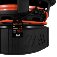 GAS AUDIO MAX S2-10D2 extreme high power subwoofer 10 inch 2000 watts RMS DVC 2 ohms