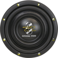 Ground Zero GZHW-8SPL-D2 FLAT subwoofer 8 inch 500 watts RMS DVC 2 ohms