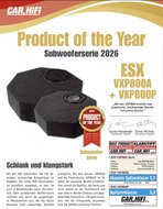 ESX Vision VXP800A actieve reservewiel subwoofer kist 400 watts RMS