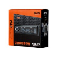 GAS AUDIO MAD M120-BTD DAB+ autroradio met multi-color usb en bluetooth