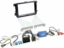 2-DIN Inbouw-KIT Diverse modellen Volkswagen - Seat - Skoda Pianolak Zwart