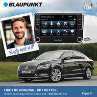 Blaupunkt Wolfsburg 648 Retro DAB+ Apple Carplay &amp; Android Auto voor VW, SEAT &amp; SKODA
