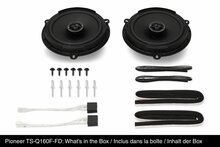 Pioneer TS-Q160F-FD custom fit 16,5 cm luidspreker set 50 watts RMS 4 ohms voor Ford-Jaguar-Land Rover &amp; Mazda