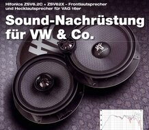 Hifonics Zeus ZSV6.2C custom fit compo luidspreker set 90 watts RMS voor diverse modellen van de VAG Groep