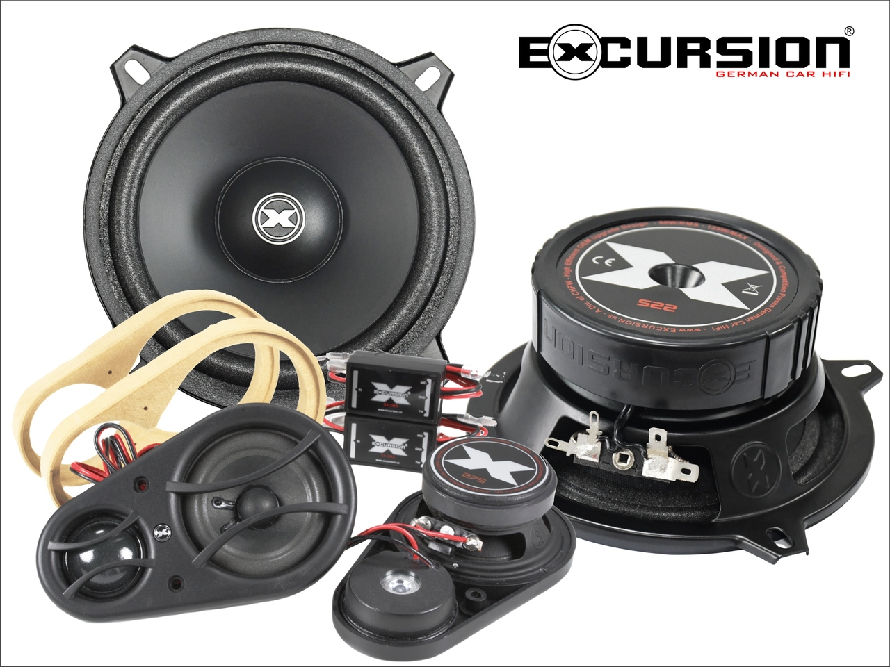 lid slinger Pygmalion Excursion SX5.3C luidspreker 3-weg 13 cm compo set 60 watts RMS - Car Hifi  Twente