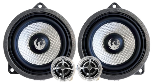 Phoenix Gold ZDSB100CS custom fit 10 cm 2-weg compo luidspreker set 60 watts RMS BMW & MINI
