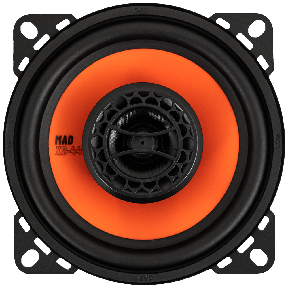 GAS AUDIO MAD X2-44 luidspreker set 10 cm 2-weg 60 watts RMS 4 ohms