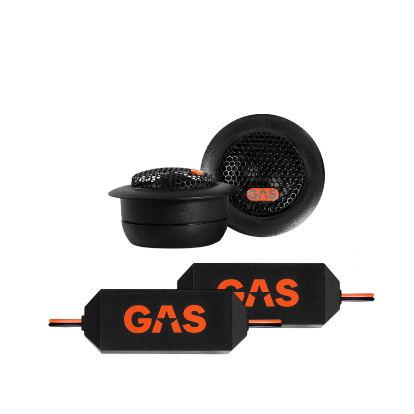 GAS AUDIO MAD T1-204 tweeter set 20mm silk dome 50 watts RMS 4 ohms