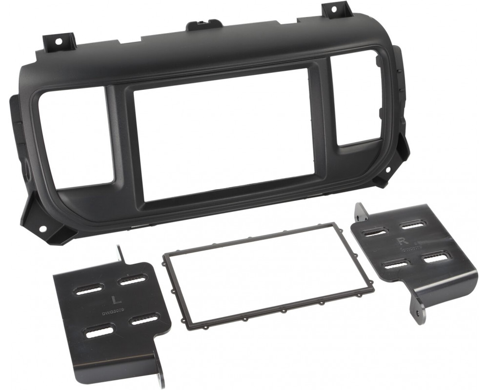 2-DIN Paneel Diverse modellen Citroën - Peugeot - Toyota - Kleur: Zwart 
