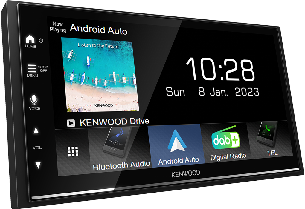 Kenwood DMX7722DAB-CAMPER sygic navigatie bluetooth wireless Android Auto & Apple Carplay