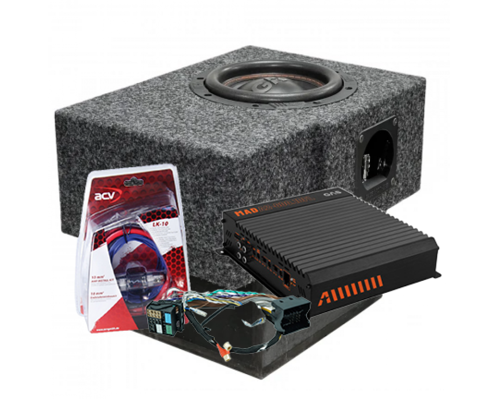 Gas Audio ID-BUZZ-2ZITS compleet plug & play subwoofer upgrade pakket