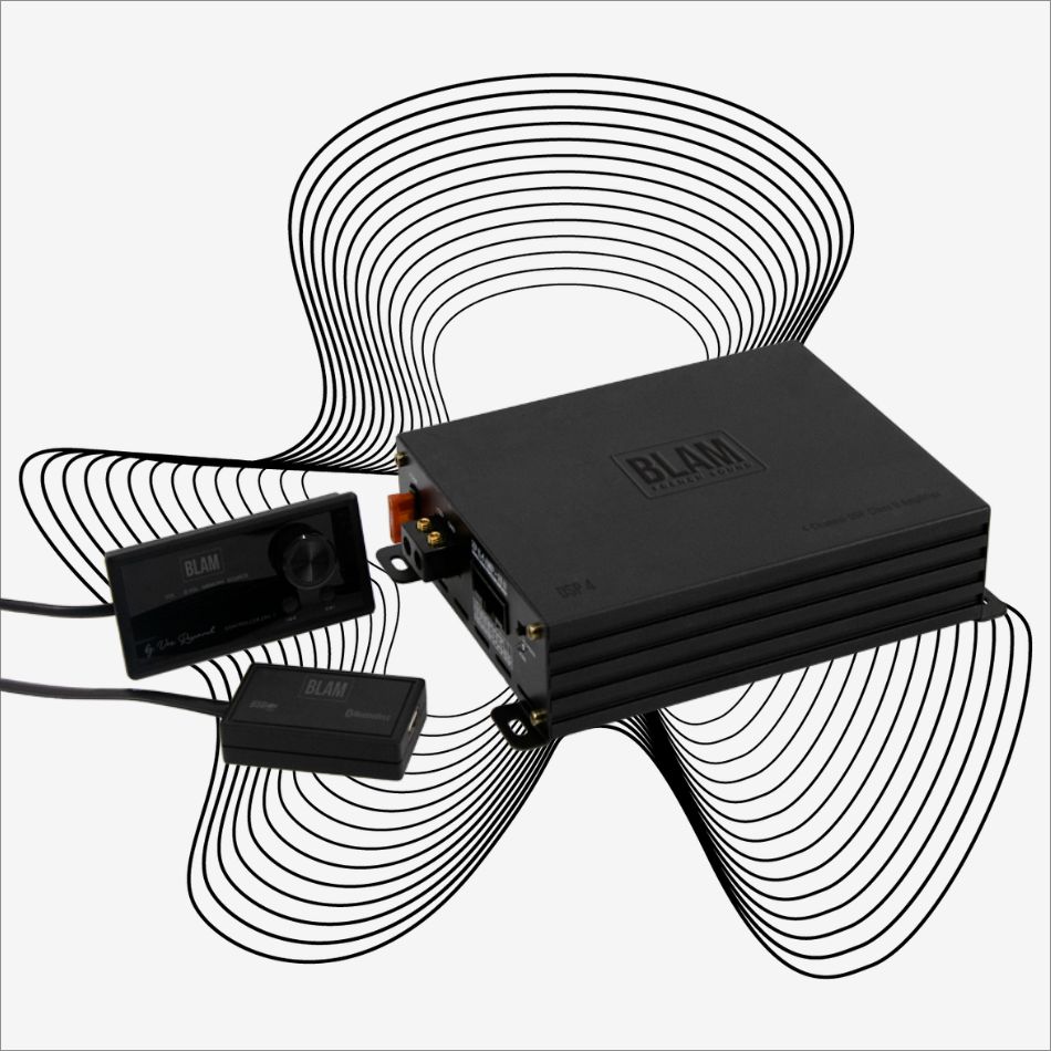 Blam Power DSP4 versterker 4 kanaals 480 watts RMS met ingebouwde DSP _ bluetooth