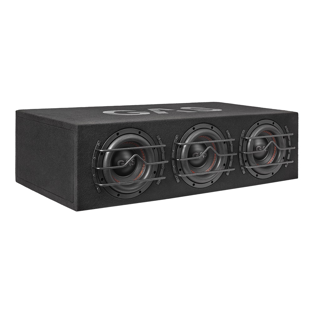 GAS AUDIO MAX B1-38 bassreflex kist 3 x 8 inch 1500 watts RMS 1.33 ohms
