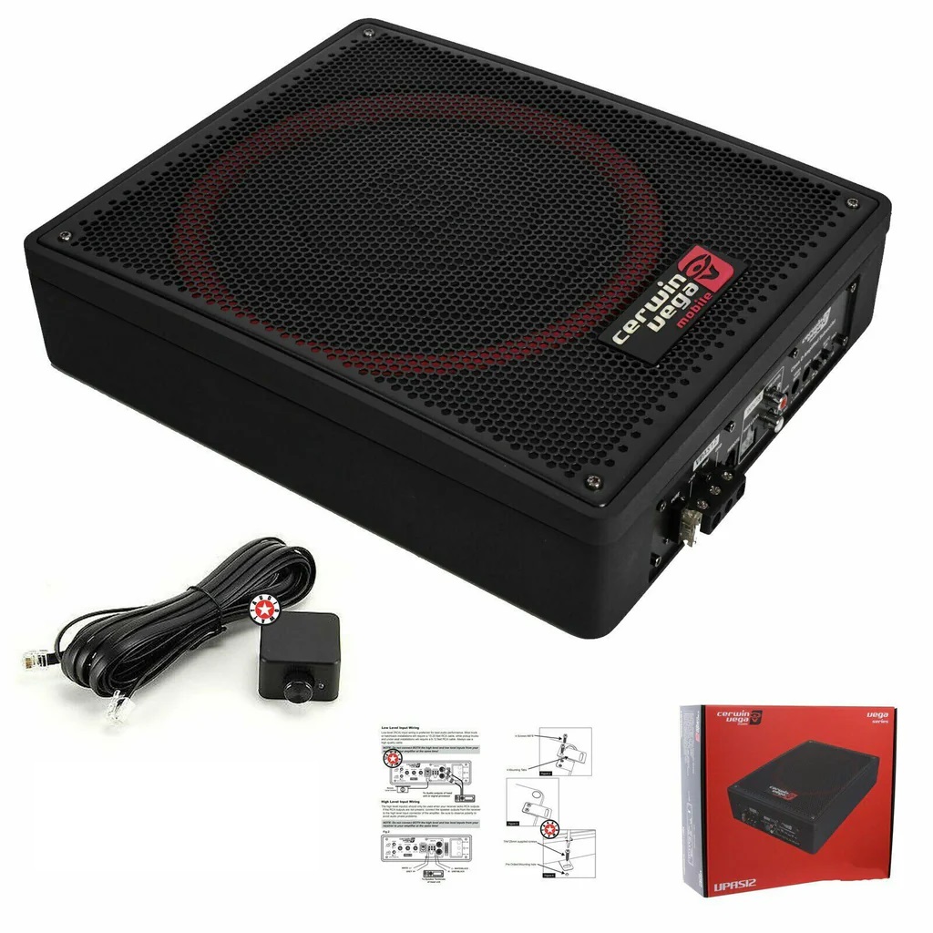 Cerwin Vega VPAS12 actieve 12 inch "underseat" woofer 250 watts RMS