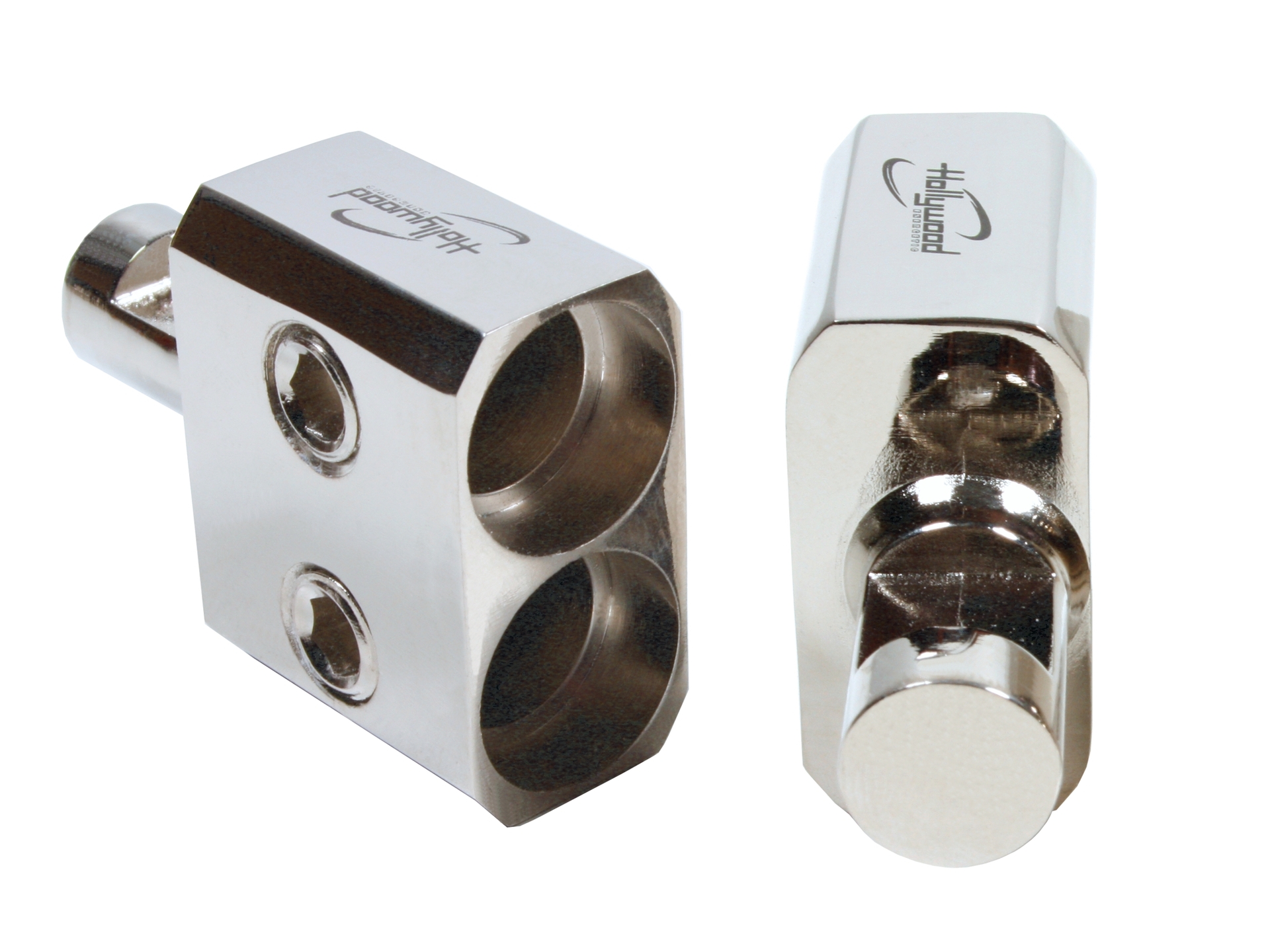 Hollywood HE-11402 versterker aansluitblok 2 x 53mm2 naar 1x 53mm2 