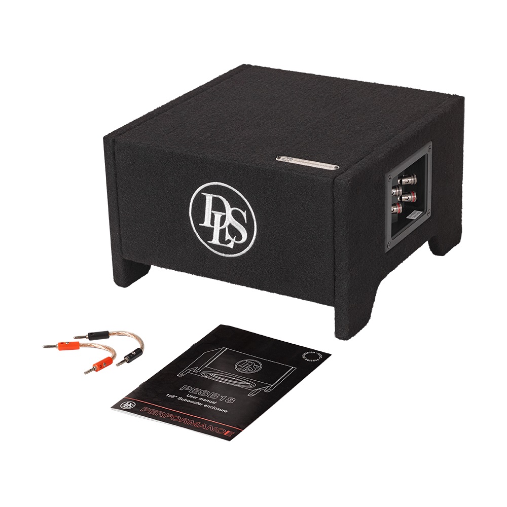 DLS Performance PESB18 gesloten 8 inch downfire kist 200 watts RMS DVC 2 ohms