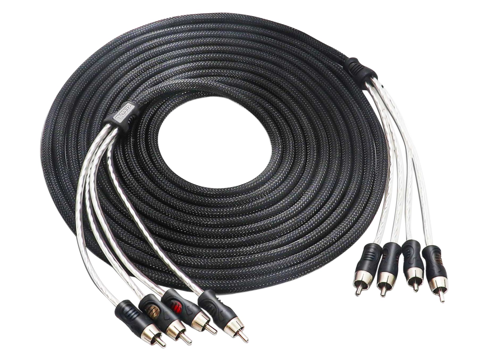 Recoil Audio Premium OFC signaalkabel 4 kanaals 600cm