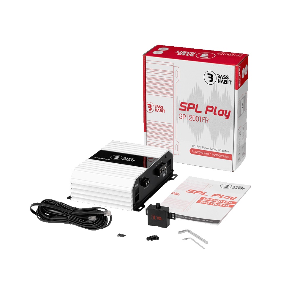 Bass Habit Play SP12001FR mono block versterker 1210 watts RMS 1 ohms