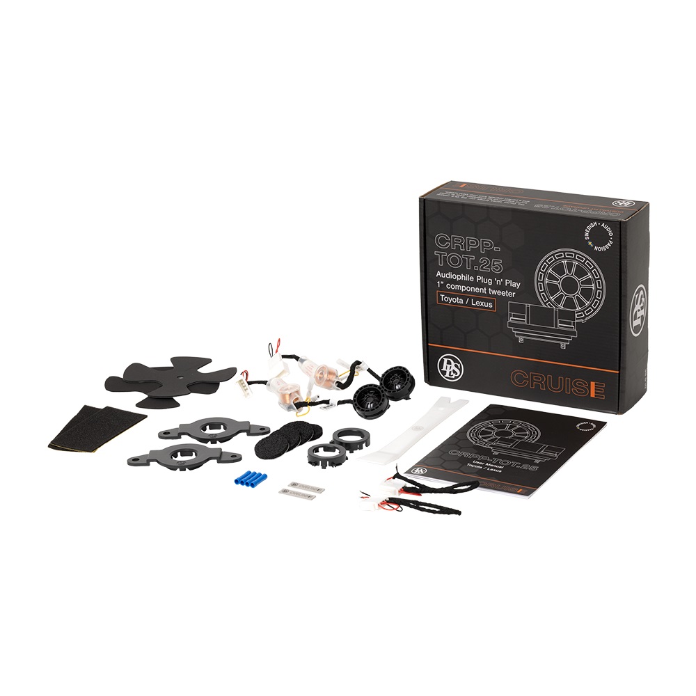 DLS Cruise CRPP-TOT.25 custom fit 25mm tweeter set 50 watts RMS 4 ohsm voor Toyota / Lexus / Subaru