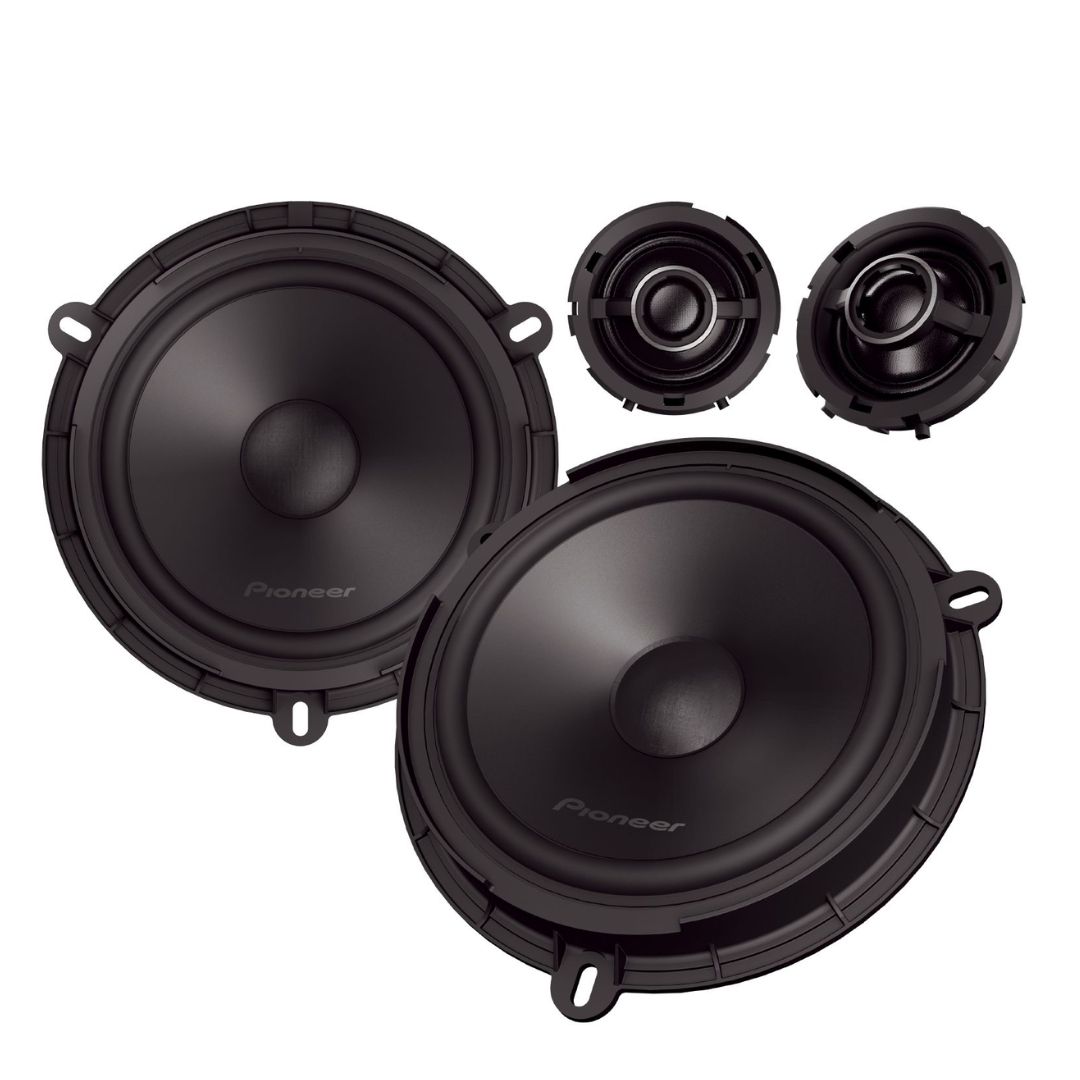 Pioneer TS-Q160C-FD (OEM FIT) custom fit 16,5 cm 2-weg compo luidspreker set 50 watts RMS 4 ohms Fiat Ford & Mazda