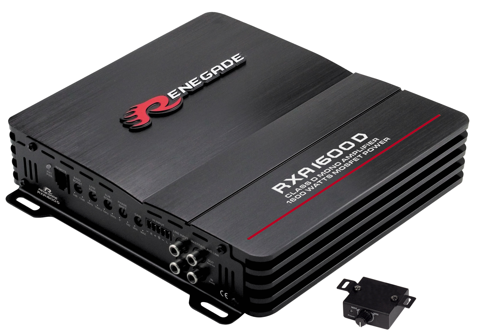 Renegade RXA1600D monoblock versterker 800 watts RMS 1 ohms