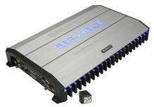 Hifonics Brutus BRX3000D digitale mono block versterker 1500 watts RMS 1 ohm met led logo en bass remote controller Hifonics Brutus BRX3000D digitale mono block versterker 1500 watts RMS 1 ohm met led logo en bass remote controller