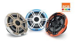 Hertz HEX6.5S-LD-G marine luidspreker set 2-weg coax 50 watts RMS met LEDS Hertz HEX6.5S-LD-G marine luidspreker set 2-weg coax 50 watts RMS met LEDS