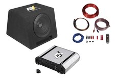 ESX DBP108Q bassPack 8 inch bassreflex kist + 2 kanaals versterker + kabelset ESX DBP108Q bassPack 8 inch bassreflex kist + 2 kanaals versterker + kabelset