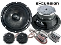 Excursion PX6C performance 16 cm 2-weg compo luidspreker set 120 watts RMS 2 ohms Excursion PX6C performance 16 cm 2-weg compo luidspreker set 120 watts RMS 2 ohms