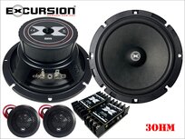 Excursion SHX6C high power 2-weg 16 cm compo luidspreker set 90 watts RMS 3 ohms Excursion SHX6C high power 2-weg 16 cm compo luidspreker set 90 watts RMS 3 ohms