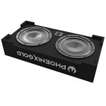 Phoenix Gold ZX210PBS slim fit downfire 10 inch subwoofer kist 350 watts RMS 2 ohms Phoenix Gold ZX210PBS slim fit downfire 10 inch subwoofer kist 350 watts RMS 2 ohms