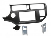 Kia Rio radiopaneel zwart 2-din uitvoering voor auto met of zonder start knop Kia Rio radiopaneel zwart 2-din uitvoering voor auto met of zonder start knop