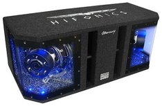 Hifonics Mercury MR10DUAL dubbele 10 inch bandpass kist 800 watts RMS DVC 4 ohms met led verlichting Hifonics Mercury MR10DUAL dubbele 10 inch bandpass kist 800 watts RMS DVC 4 ohms met led verlichting