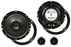 MB Quart QM165 VW luidspreker set 16,5 cm 2-weg compo 80 watts RMS voor Golf IV, Passat,Bora en Polo 9N MB Quart QM165 VW luidspreker set 16,5 cm 2-weg compo 80 watts RMS voor Golf IV, Passat,Bora en Polo 9N