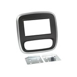 2-din radiopaneel zilver zonder climate Opel Vivaro-Renault Trafic-Fiat Talento-Nissan NV300 2-din radiopaneel zilver zonder climate Opel Vivaro-Renault Trafic-Fiat Talento-Nissan NV300